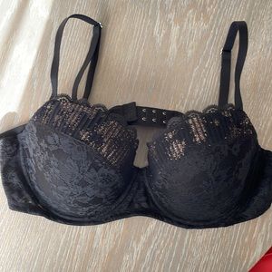 Vs black gold accents bra, size 38C